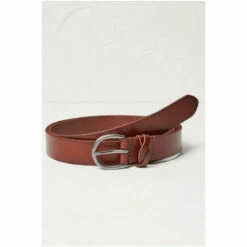 Fat Face FatFace Plait Keeper Brown Leather Belt -FatFaceshop unnamed file 4691