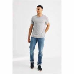 Fat Face FatFace Grey Lulworth Crew T-Shirt -FatFaceshop unnamed file 470