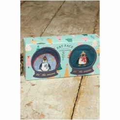 Fat Face FatFace Snow Globe Blue/Green Socks 2 Pack -FatFaceshop unnamed file 4742