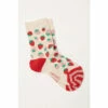 Fat Face FatFace Natural Oatmeal Strawberry Socks