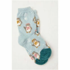 Fat Face FatFace Green Penguin Fluvia Socks -FatFaceshop unnamed file 4762