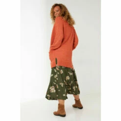 Fat Face FatFace Orange Hannah Cardigan -FatFaceshop unnamed file 4769