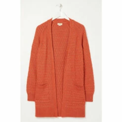 Fat Face FatFace Orange Hannah Cardigan -FatFaceshop unnamed file 4771