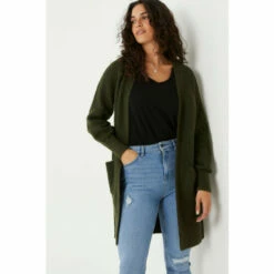 Fat Face FatFace Green Heather Edge To Edge Cardigan