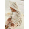 Fat Face FatFace Natural Stripe Hooded Bear Cardigan