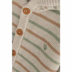 Fat Face FatFace Natural Stripe Hooded Bear Cardigan -FatFaceshop unnamed file 4784