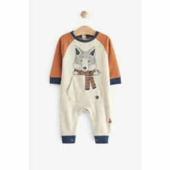 Fat Face FatFace Baby Crew Fox Pocket Romper -FatFaceshop unnamed file 4819