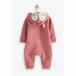Fat Face FatFace Baby Crew Pink Bunny Zip Through Sweat Rompersuit -FatFaceshop unnamed file 4829