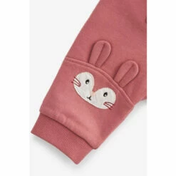 Fat Face FatFace Baby Crew Pink Bunny Zip Through Sweat Rompersuit -FatFaceshop unnamed file 4833
