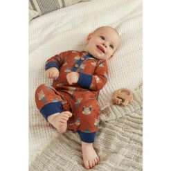 Fat Face FatFace Baby Crew Red Fox Print Romper -FatFaceshop unnamed file 4845