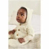 Fat Face FatFace Baby Crew Hooded Cream Knit Romper -FatFaceshop unnamed file 4852