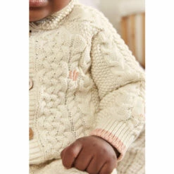 Fat Face FatFace Baby Crew Hooded Cream Knit Romper -FatFaceshop unnamed file 4854