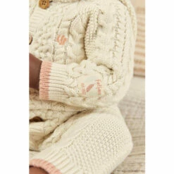 Fat Face FatFace Baby Crew Hooded Cream Knit Romper -FatFaceshop unnamed file 4855