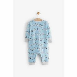 Fat Face FatFace Baby Crew Christmas Printed Animal Romper Blue -FatFaceshop unnamed file 4884