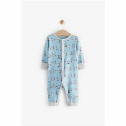 Fat Face FatFace Baby Crew Christmas Printed Animal Romper Blue -FatFaceshop unnamed file 4886