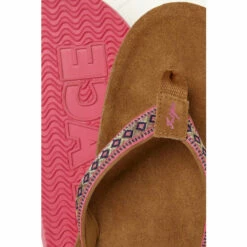 Fat Face FatFace Somerton Brown Suede Flip Flops -FatFaceshop unnamed file 4893