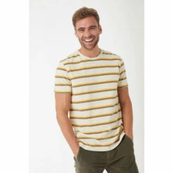 Fat Face FatFace Natural Henford Stripe T-Shirt