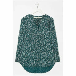 Fat Face FatFace Green Truro Vintage Prairie Tunic -FatFaceshop unnamed file 4960