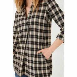 Fat Face FatFace Thandie Check Black Tunic 3 Fat Face FatFace Thandie Check Black Tunic -FatFaceshop unnamed file 4968