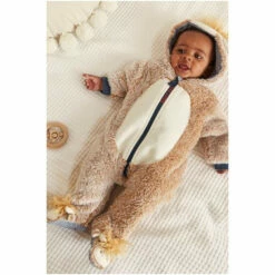 Fat Face FatFace Baby Crew Hamish Highland Cow Pramsuit Navy