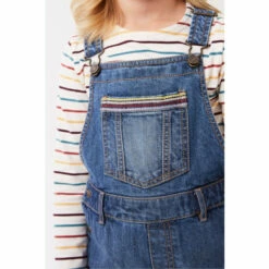 Fat Face FatFace Blue Rainbow Dungarees -FatFaceshop unnamed file 5013
