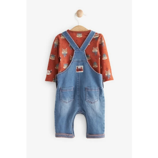 unnamed-file-5023.jpg Fat Face FatFace Fox Print Denim Dungaree And Bodysuit Set -FatFaceshop unnamed file 5023