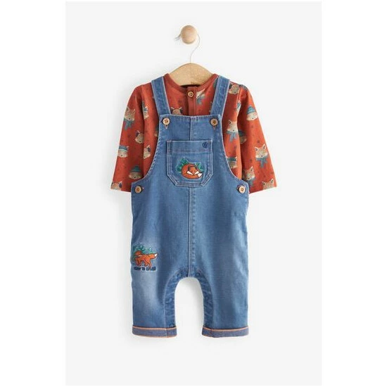 unnamed-file-5026.jpg Fat Face FatFace Fox Print Denim Dungaree And Bodysuit Set -FatFaceshop unnamed file 5026