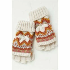 Fat Face FatFace Natural Susie Fairisle Pattern Cuffs -FatFaceshop unnamed file 5055