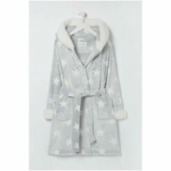 Fat Face FatFace Grey Star Robe -FatFaceshop unnamed file 5087