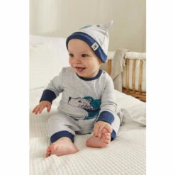 Fat Face FatFace Baby Crew Bear Romper Hat Set -FatFaceshop unnamed file 5106