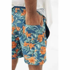 Fat Face FatFace Blue Trevose Tropical Print Swimmers Shorts -FatFaceshop unnamed file 5149
