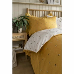 Fat Face FatFace Mustard Yellow Super King Bee Print Bedding Set -FatFaceshop unnamed file 5169