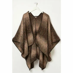 Fat Face FatFace Tweed Black Cape