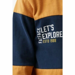 Fat Face FatFace Yellow Panel Rugby Top -FatFaceshop unnamed file 5180