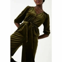 Fat Face FatFace Green Juniper Velvet Jumpsuit 2 Fat Face FatFace Green Juniper Velvet Jumpsuit -FatFaceshop unnamed file 5249