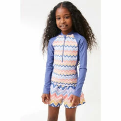 Fat Face FatFace Cream Zig Zag Rashie