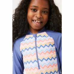 Fat Face FatFace Cream Zig Zag Rashie -FatFaceshop unnamed file 5264