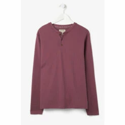 Fat Face FatFace Pink Waffle Henley T-Shirt 5 Fat Face FatFace Pink Waffle Henley T-Shirt -FatFaceshop unnamed file 527