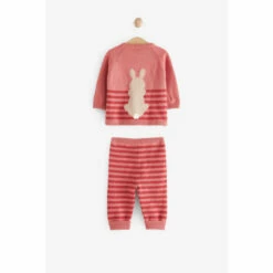 Fat Face FatFace Pink Knit Bunny Jumper And Leggings Set -FatFaceshop unnamed file 5272