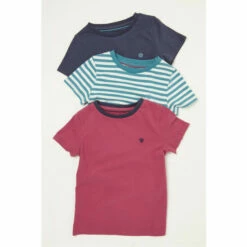 Fat Face FatFace Red Short Sleeve T-Shirts 3 Pack