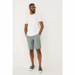 Fat Face FatFace Slub Henley White T-Shirt