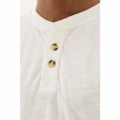 Fat Face FatFace Slub Henley White T-Shirt -FatFaceshop unnamed file 550