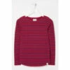 Fat Face FatFace Red Organic Cotton Breton T-Shirt