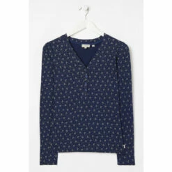 Fat Face FatFace Blue Helen Wave Dot Top -FatFaceshop unnamed file 566