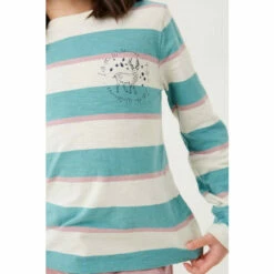Fat Face Green Block Stripe T-Shirt -FatFaceshop unnamed file 570