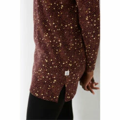 Fat Face FatFace Purple Leena Textured Dot Longline T-Shirt -FatFaceshop unnamed file 580