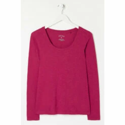 Fat Face FatFace Pink Kelly Scoop Organic T-Shirt -FatFaceshop unnamed file 600