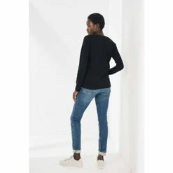 Fat Face FatFace Kelly Organic Black Cotton Top -FatFaceshop unnamed file 604