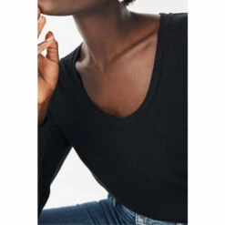 Fat Face FatFace Kelly Organic Black Cotton Top -FatFaceshop unnamed file 605