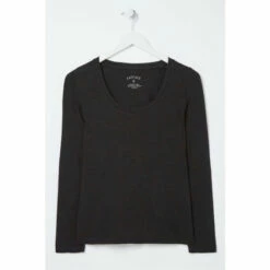 Fat Face FatFace Kelly Organic Black Cotton Top -FatFaceshop unnamed file 606